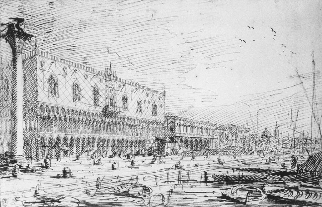 Canaletto Venice: Riva degli Schiavoni ff