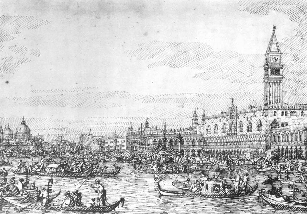 Canaletto Venice: The Canale di San Marco with the Bucintoro at Anchor f