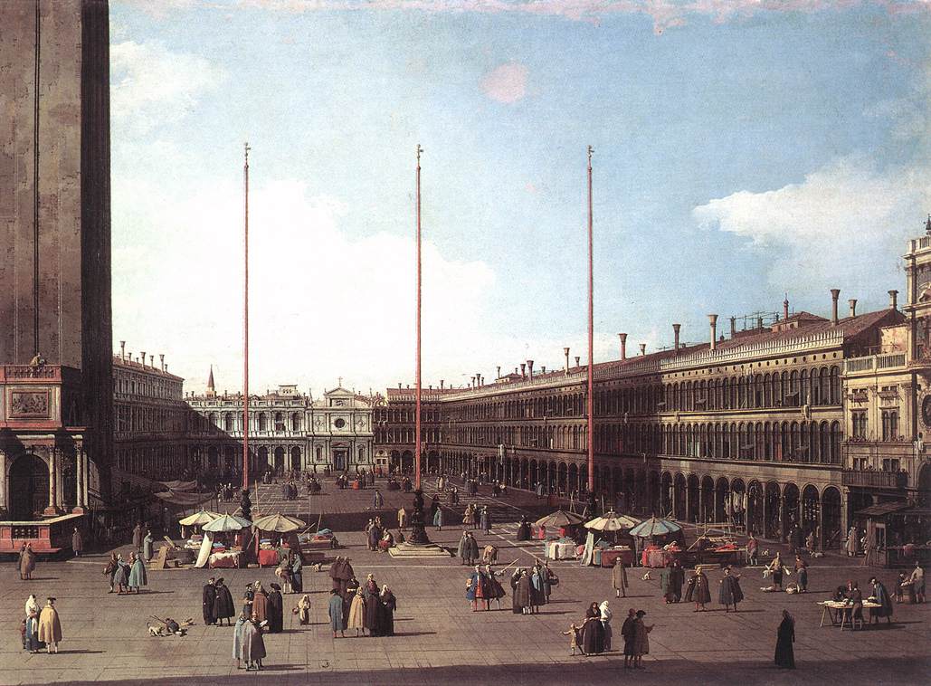 Canaletto Piazza San Marco, Looking toward San Geminiano df