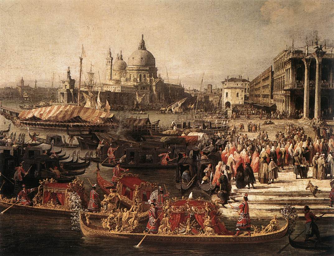 Canaletto Arrival of the French Ambassador in Venice (detail) f