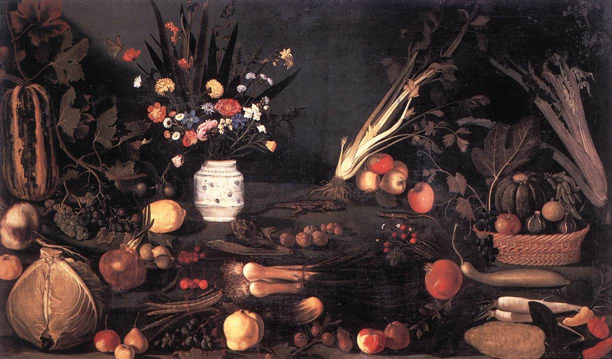 Caravaggio Still-Life with Flowers and Fruit g