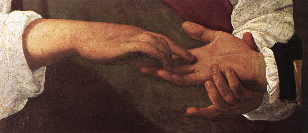 Caravaggio The Fortune Teller (detail) drgdf