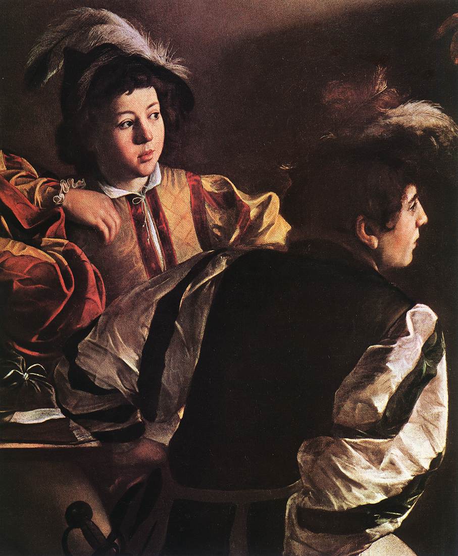 Caravaggio The Calling of Saint Matthew (detail) urt