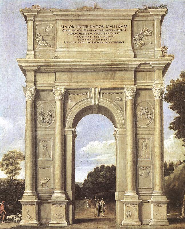 Domenichino A Triumphal Arch of Allegories dfa