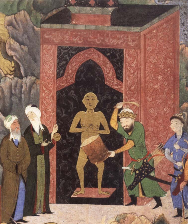 Bihzad Jami as Apollonius and the minister Mir Ali Sher Nawa i as Alexander