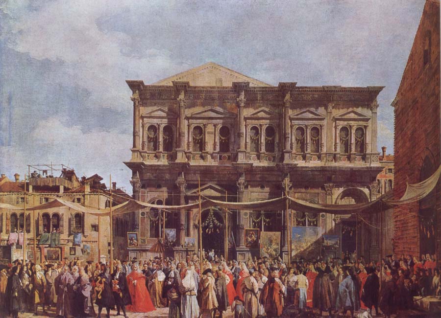 Canaletto The Feast Day of St Roch