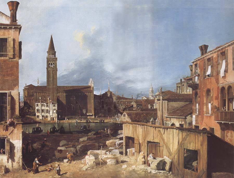 Canaletto Campo S.Vidal and Santa Maria della Carita