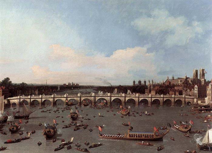 Canaletto Westminster Bridge from the North on Lord Mayor-s Day