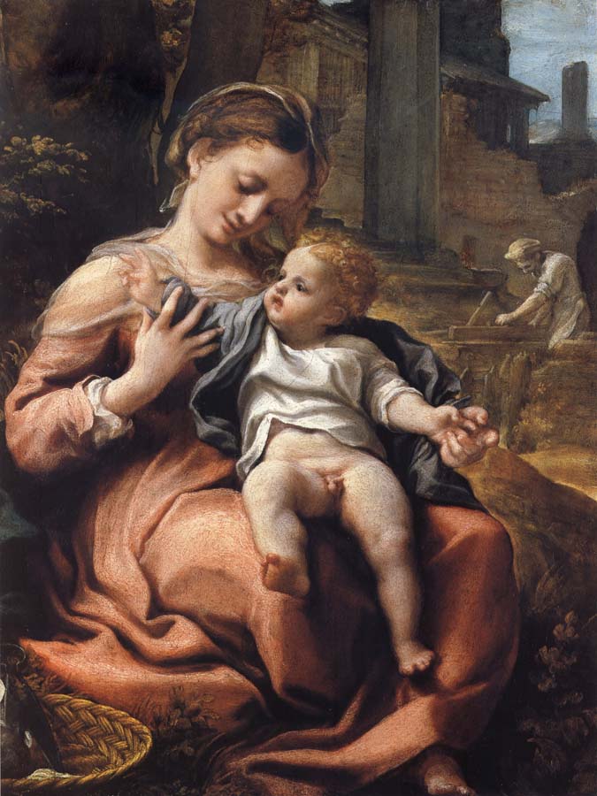 Correggio The Madonna of the Basket