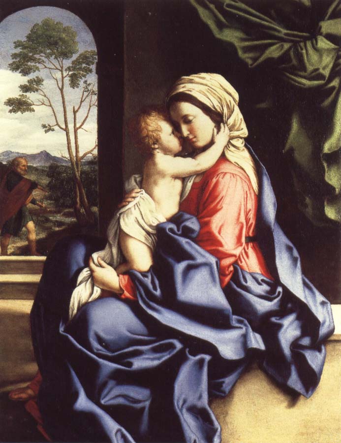 SASSOFERRATO The Virgin and Child Embracing