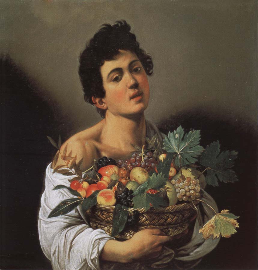 Caravaggio Jungling with fruits basket