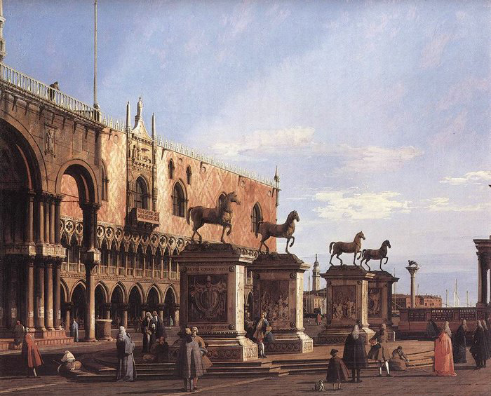 Canaletto The Horses of San Marco in the Piazzetta