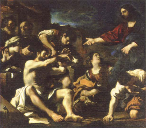 GUERCINO raising of lazarus