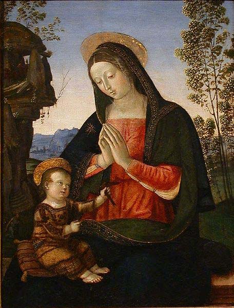 Pinturicchio Madonna Adoring the Child,