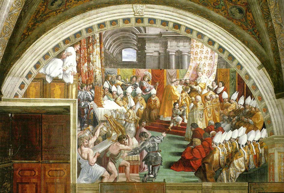 Raphael coronation of charlemagne