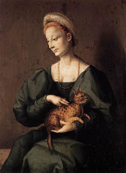 BACCHIACCA Woman with a Cat