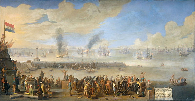 Anonymous The naval battle near Livorno, 14 March 1653: incident of the first Anglo-Dutch War.