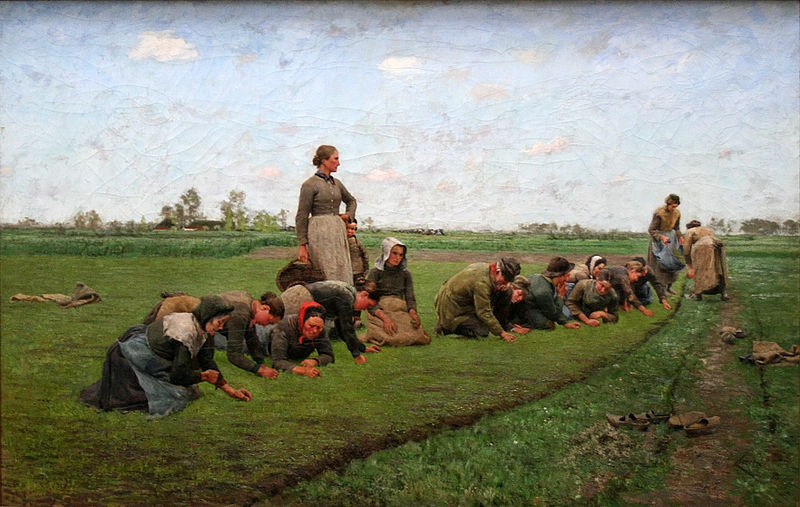 E.Claus Flaxweeding in Flanders