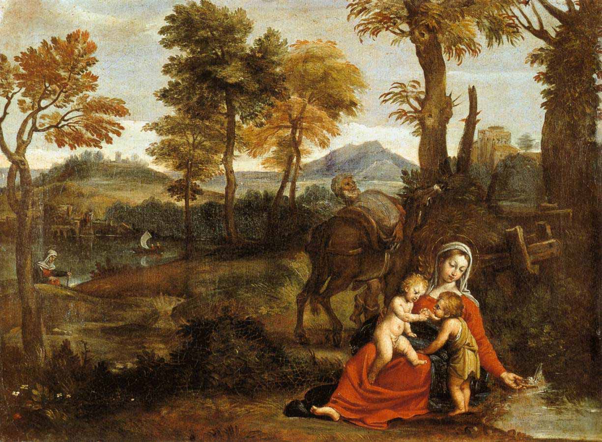 Domenichino The Rest on the Flight into Egypt