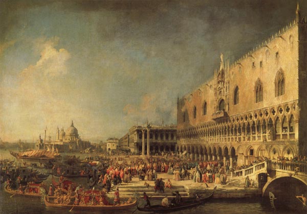 Canaletto The Reception of the French Ambassador in Venice