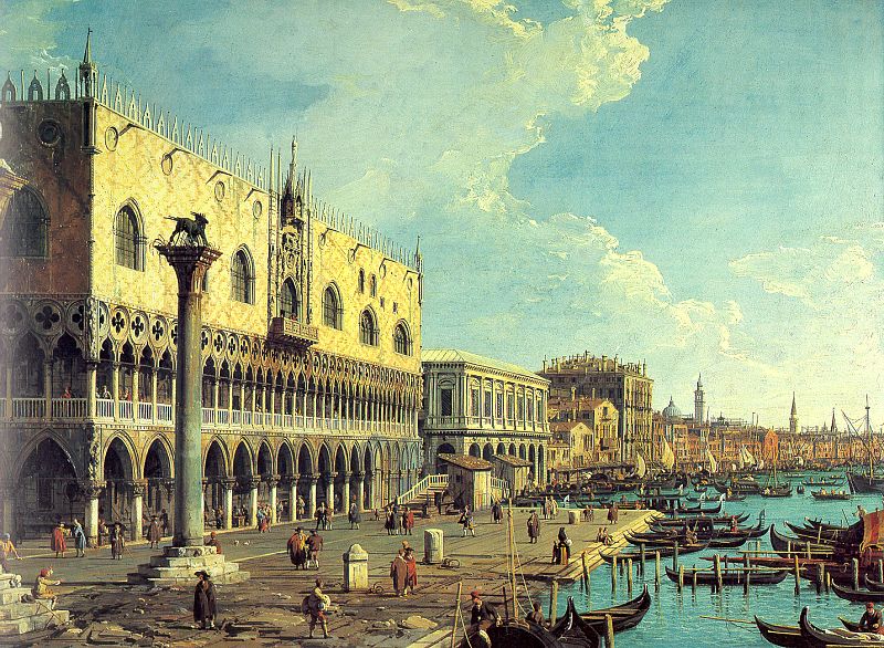 Canaletto Riva degli Schiavoni- Looking East