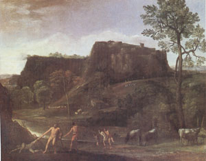 Domenichino Landscape with Hercules and Achelous (mk05)