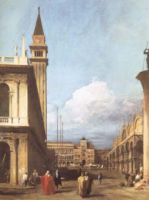 Canaletto The Piazzetta towards the Torre dell'Orologio (mk25)