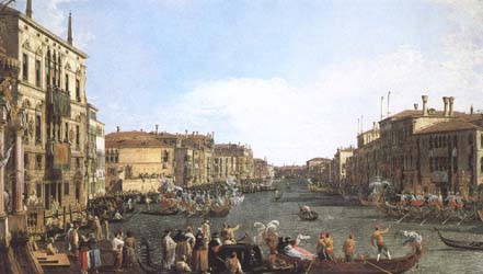 Canaletto A Regatta on the Grand Canal (mk25)