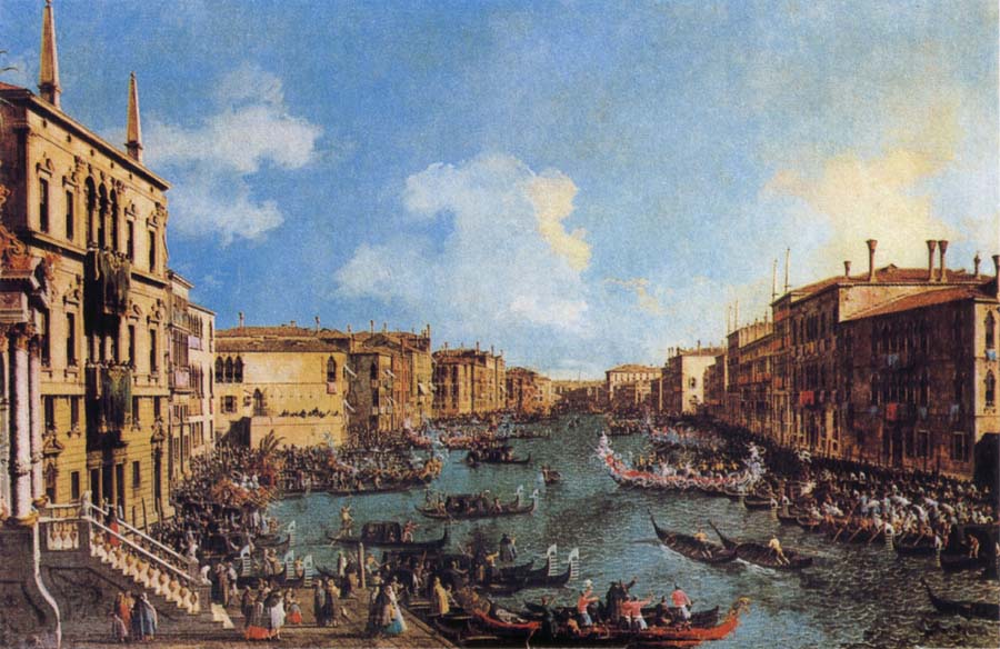 Canaletto Regatta on the Canale Grande