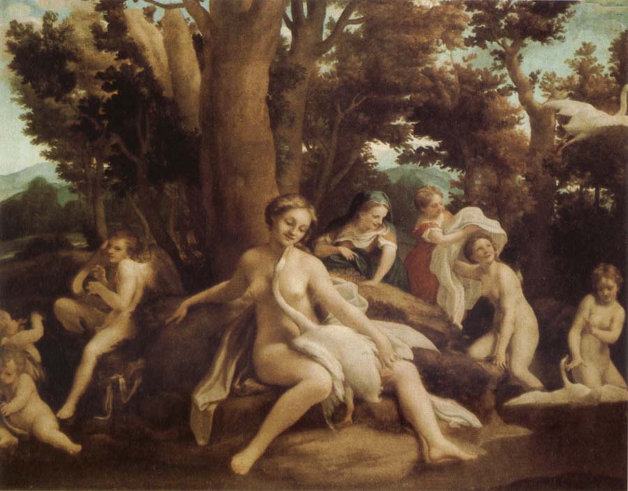 Correggio Leda and the Swan