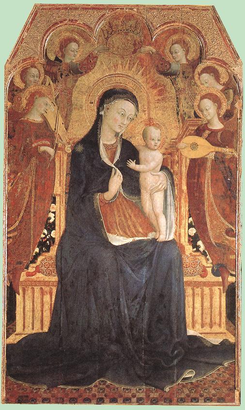 SASSETTA Virgin and Child Adored by Six Angels