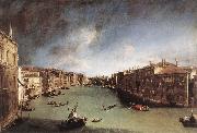 Canaletto, Grand Canal, Looking Northeast from Palazo Balbi toward the Rialto Bridge