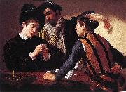 Caravaggio The Cardsharps f oil painting artist