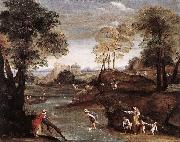 Domenichino, Landscape with Ford dg