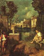 Giorgione The Tempest oil painting artist