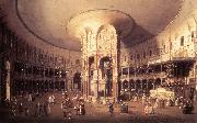 Canaletto, London: Ranelagh, Interior of the Rotunda vf