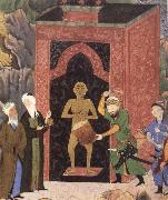 Bihzad, Jami as Apollonius and the minister Mir Ali Sher Nawa i as Alexander