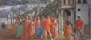 MASACCIO The Tribute Money oil painting artist