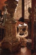 J.J.Tissot The Aesthetics at the Louvre oil painting artist