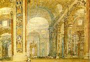 J.M.W.Turner, the interior of st peter's basilica