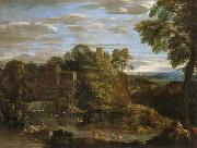 Domenichino, Landscape with The Flight into Egypt