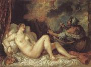 Titian Danae oil painting artist