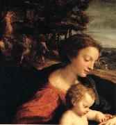 Correggio, Wedding of Saint Catherine,details