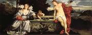 Titian Sacred and Profane Love oil painting artist