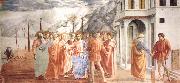 MASACCIO The Tribute Money oil painting artist