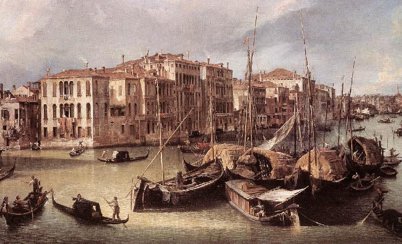 Canaletto Grand Canal: Looking North-East toward the Rialto Bridge (detail) d