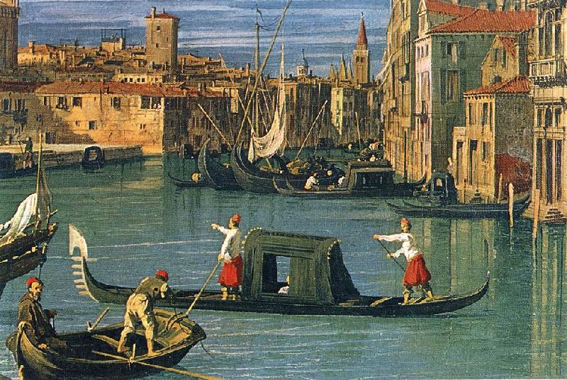 Canaletto The Grand Canal and the Church of the Salute (detail) ffg