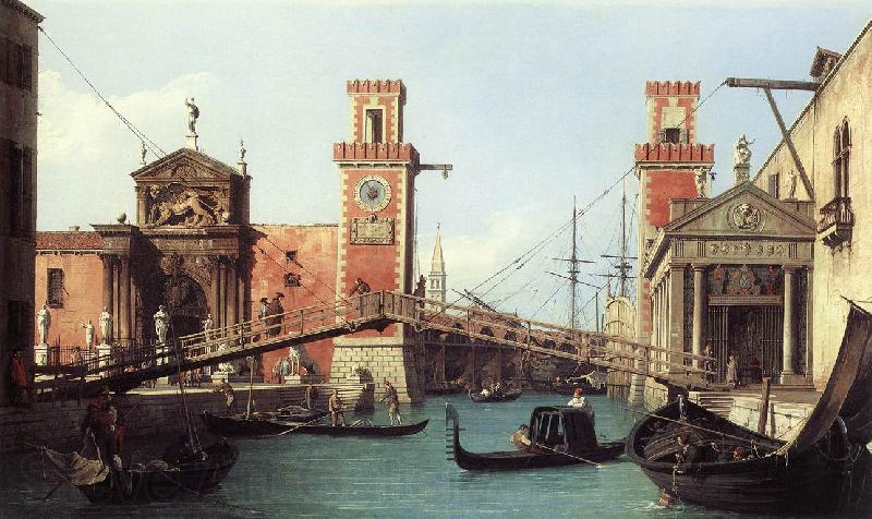 Canaletto View of the Entrance to the Arsenal df