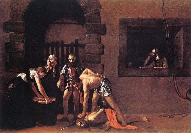 Caravaggio Beheading of Saint John the Baptist fg