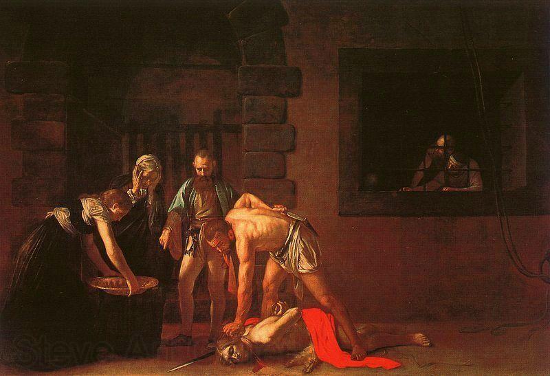 Caravaggio The Beheading of the Baptist